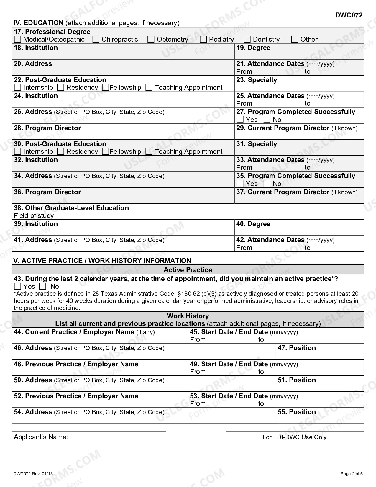Preview Medical Quality Review Panel Application