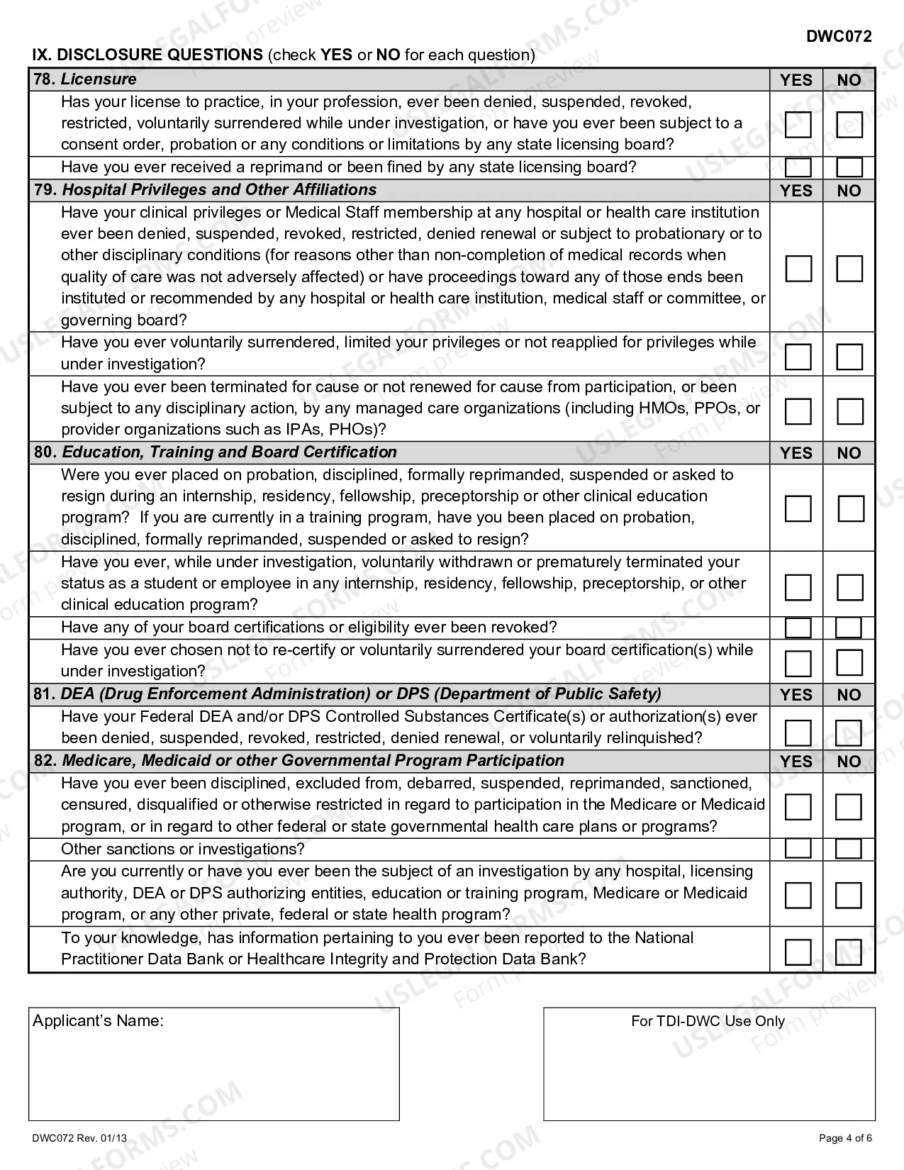 Preview Medical Quality Review Panel Application