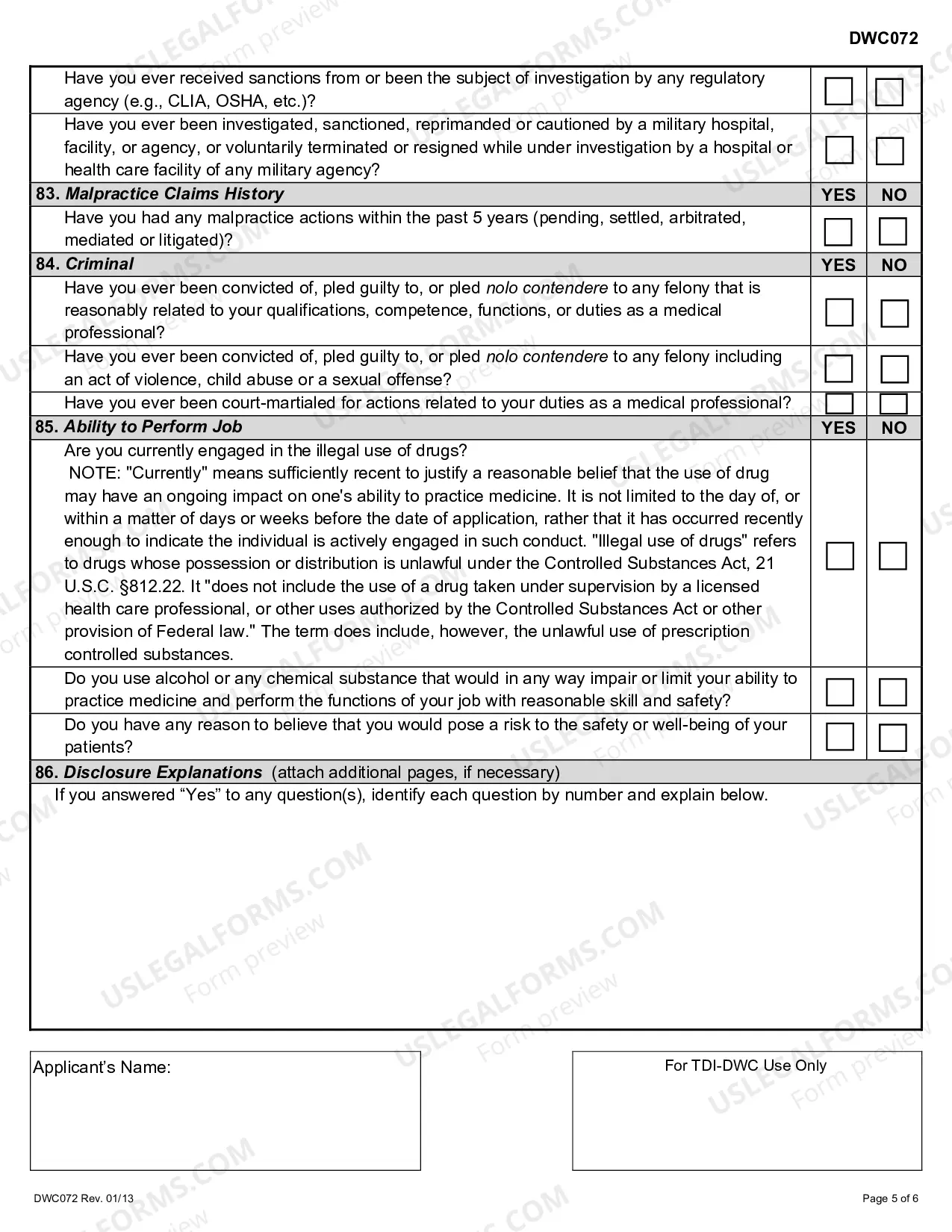 Preview Medical Quality Review Panel Application