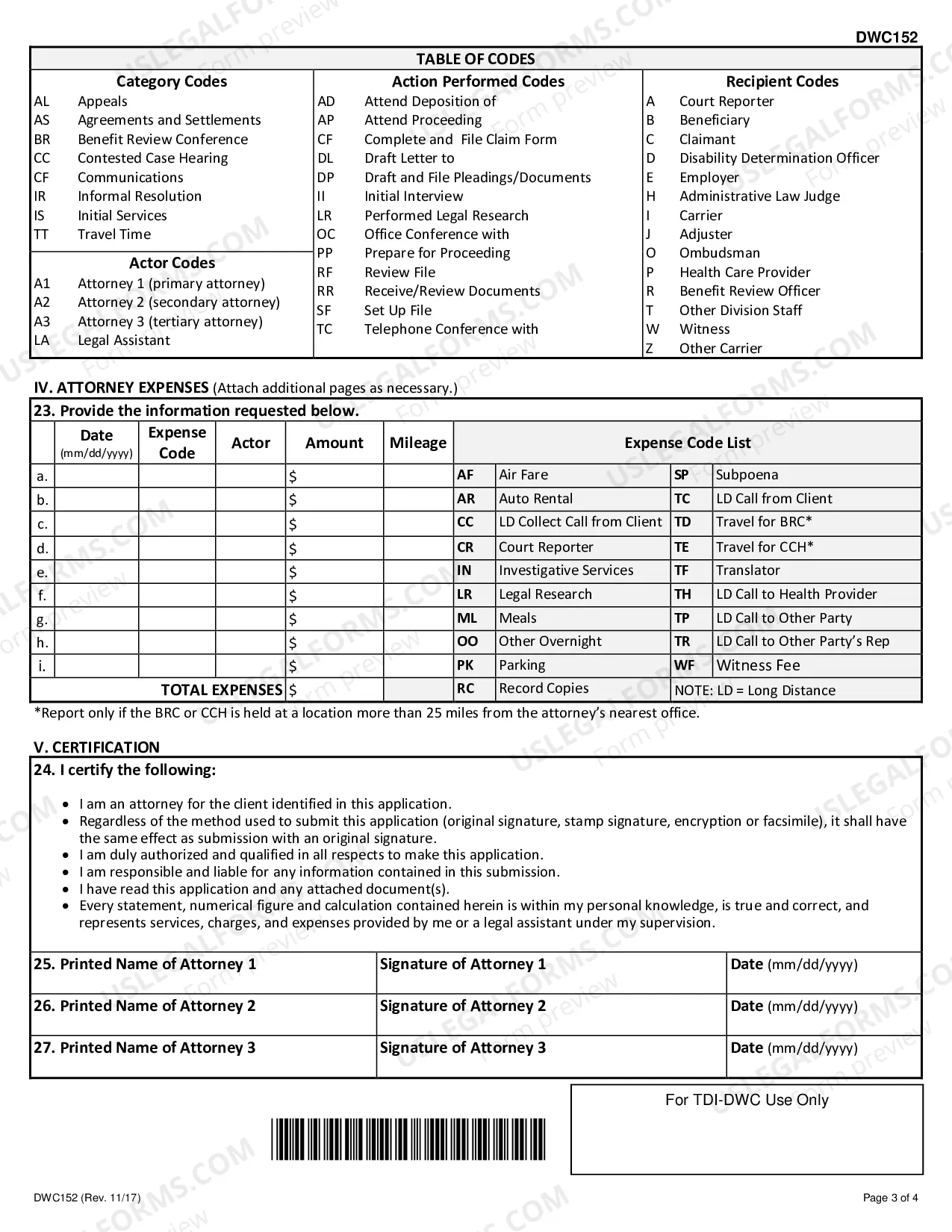Preview Application For Attorneys Fees