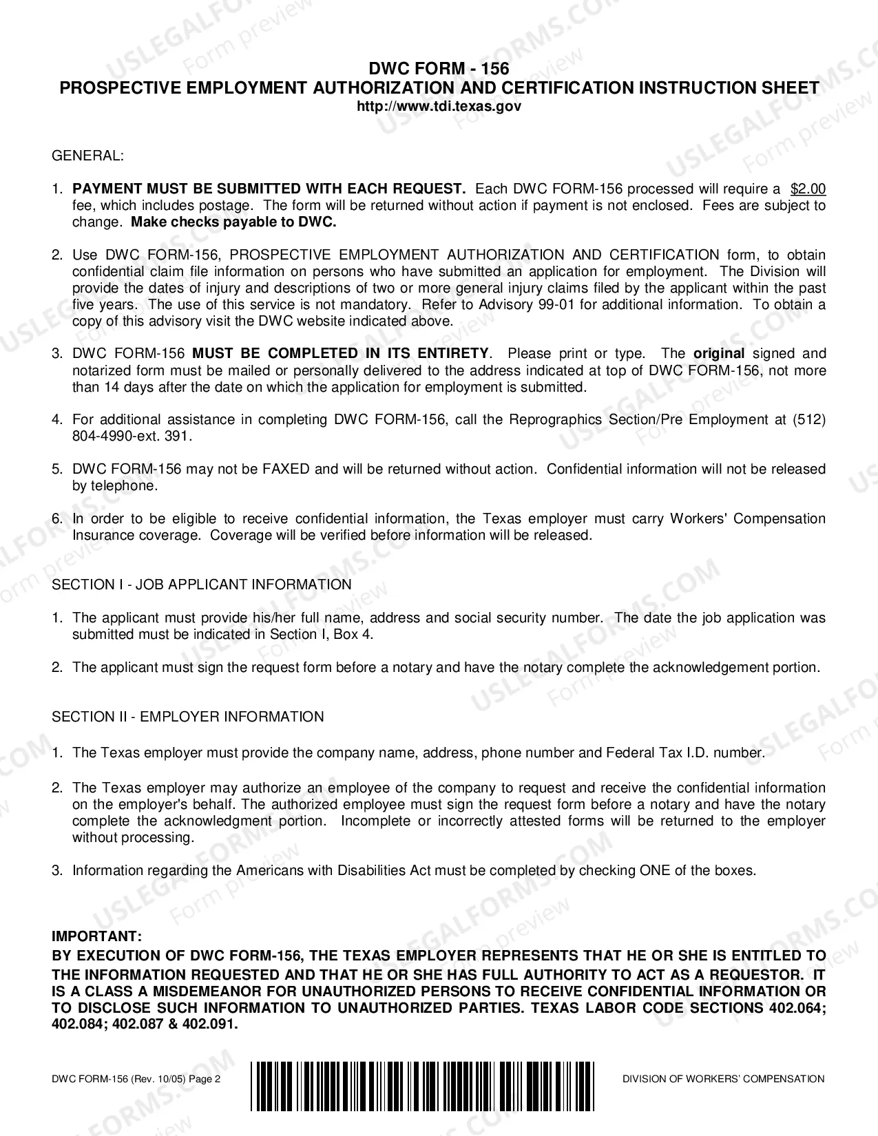 Preview Prospective Employment Authorization And Certification
