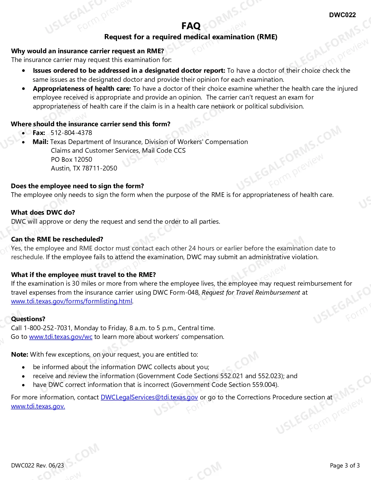 Preview Required Medical Examination Notice Or Request For Order