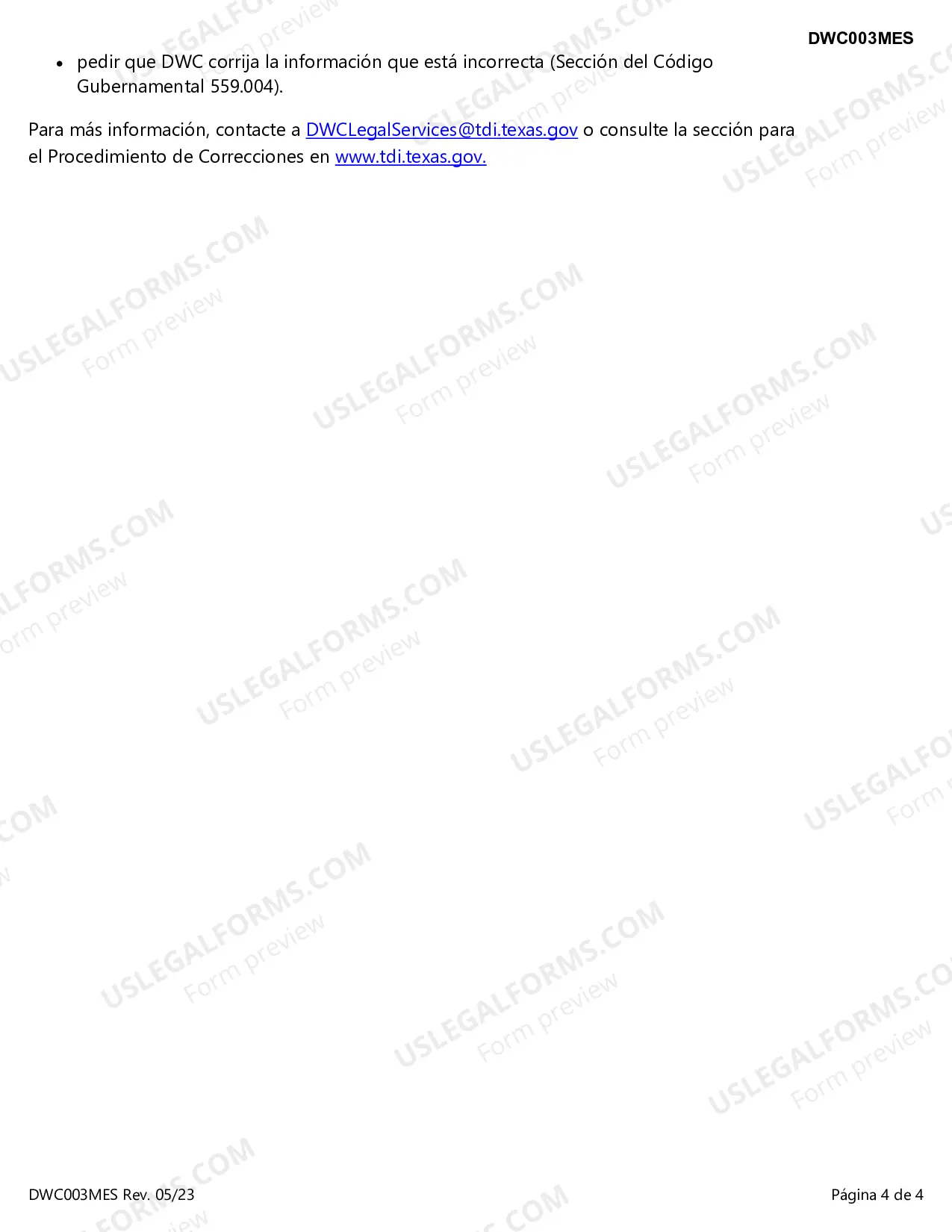 Preview Employees Multiple Employment Wage Statement (Spanish)