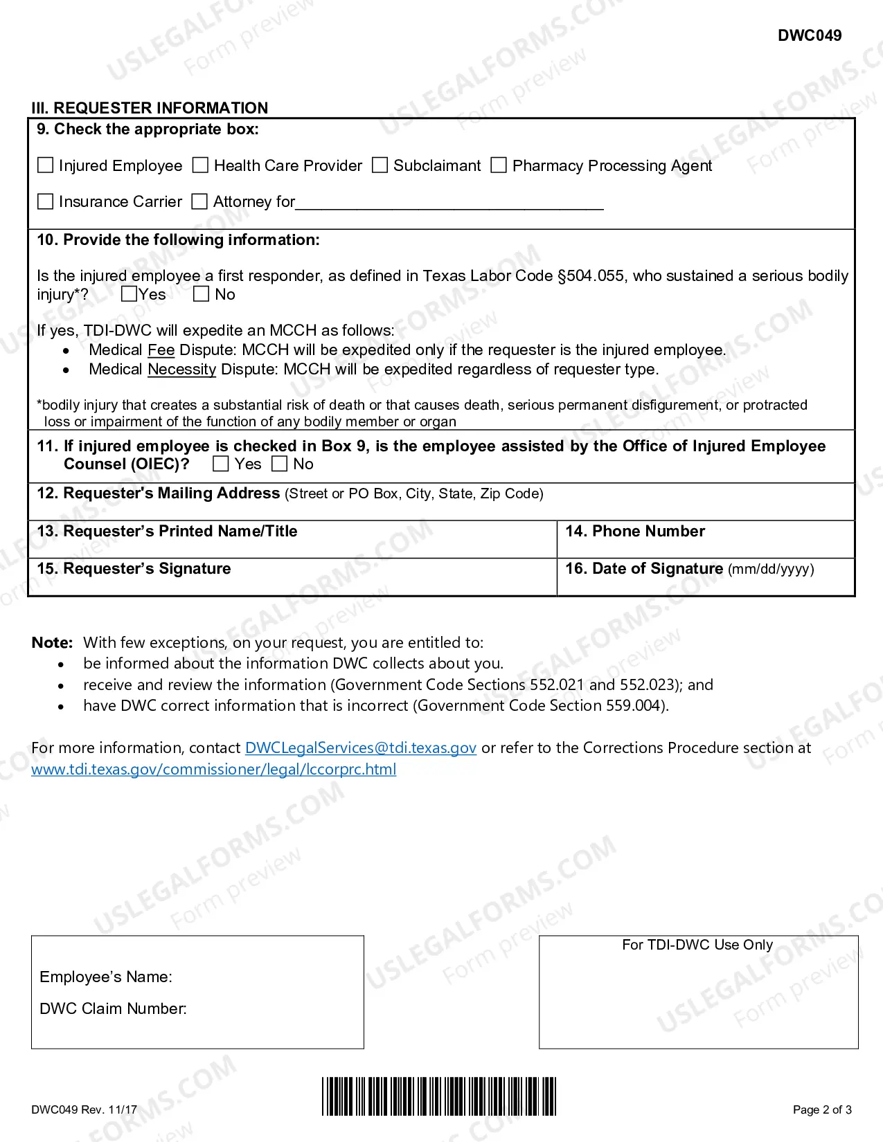 Preview Request To Schedule A Medical Contested Case Hearing