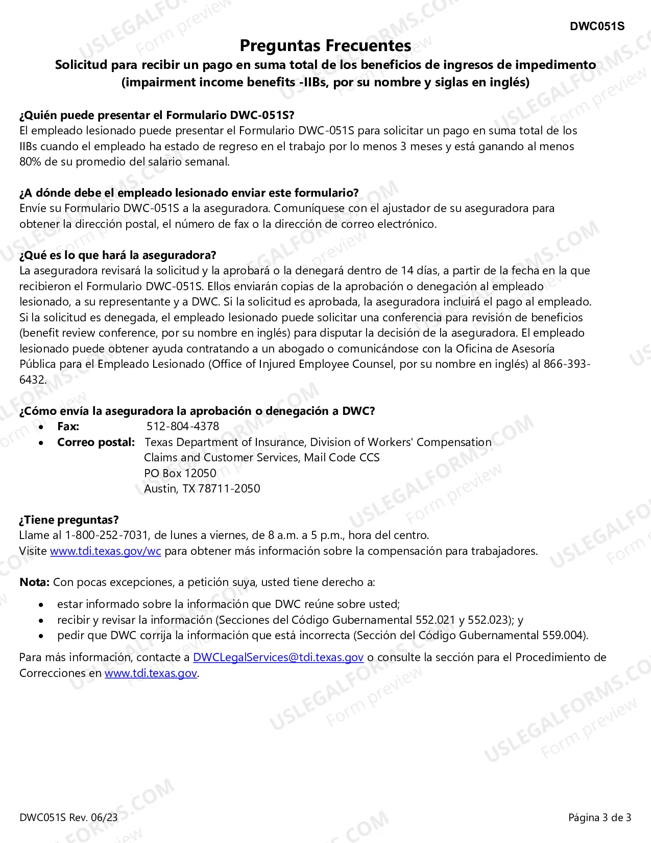 Preview Eleccion del Empleado para la Conversion de los Beneficios de Ingresos de Impedimento a un Pago Total