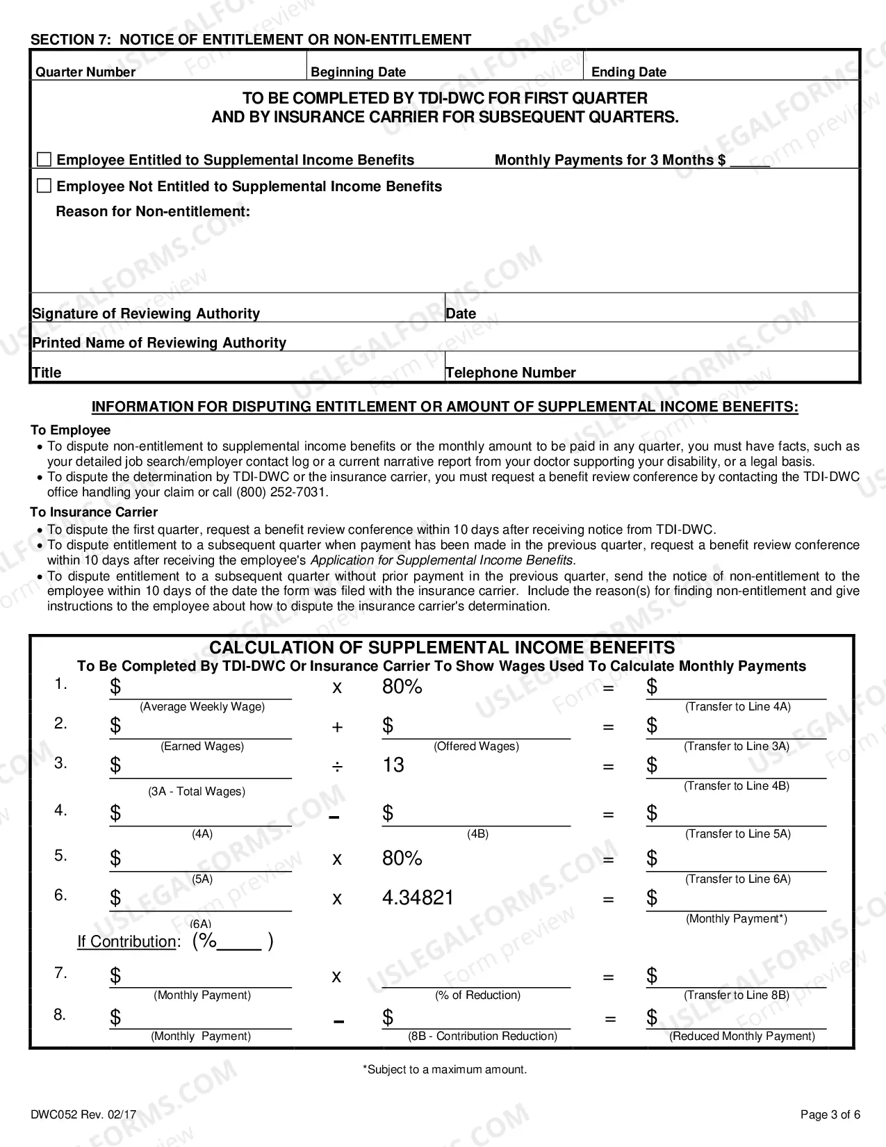 Preview Application For Supplemental Income Beneifts
