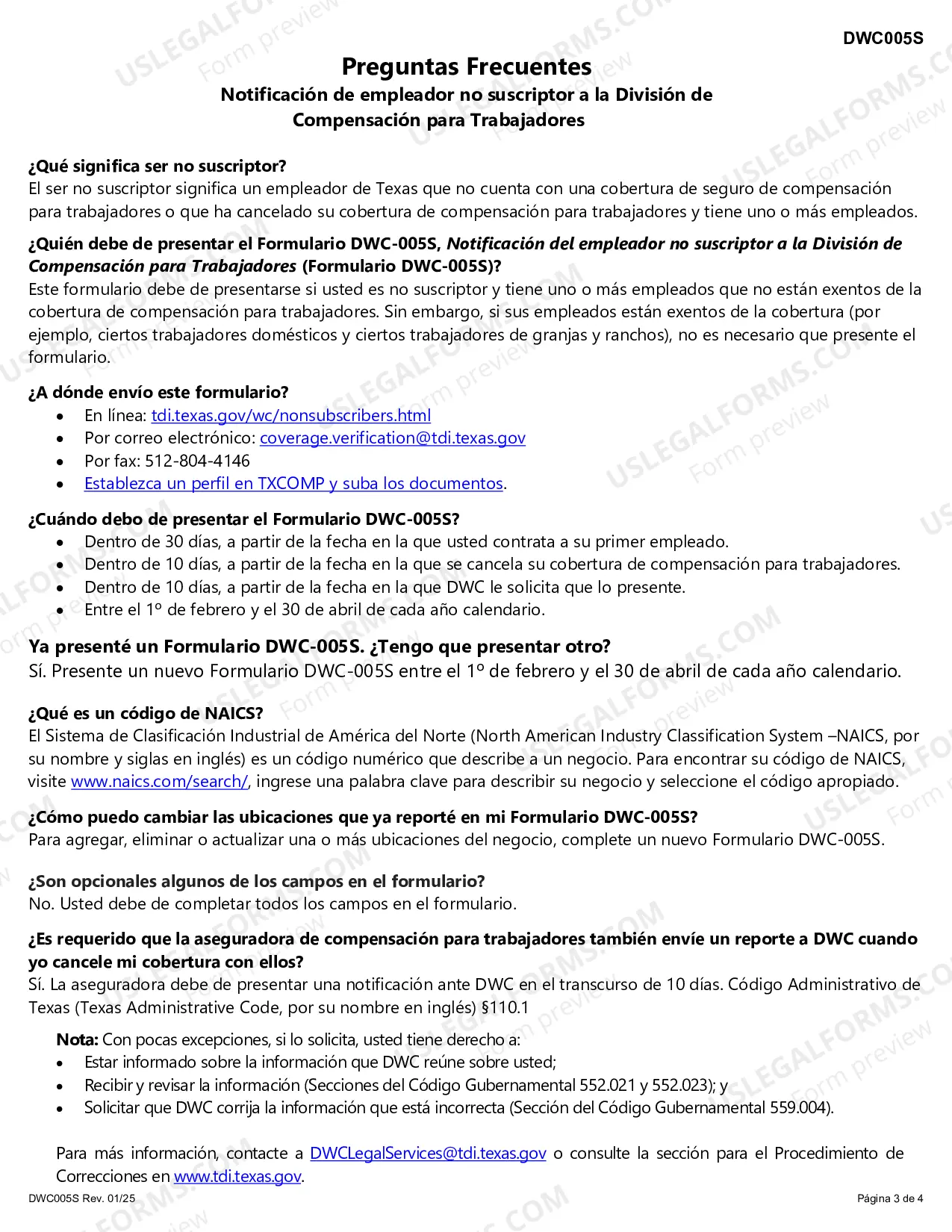 Preview Aviso del Empleador de No Cobertura o de Cancelacion de la Cobertura