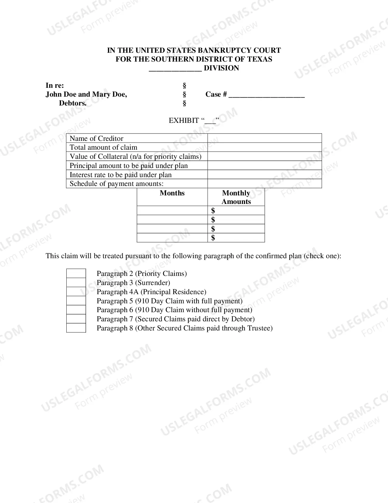 Preview Uniform Motion To Amend Confirmed Chapter 13 Plan