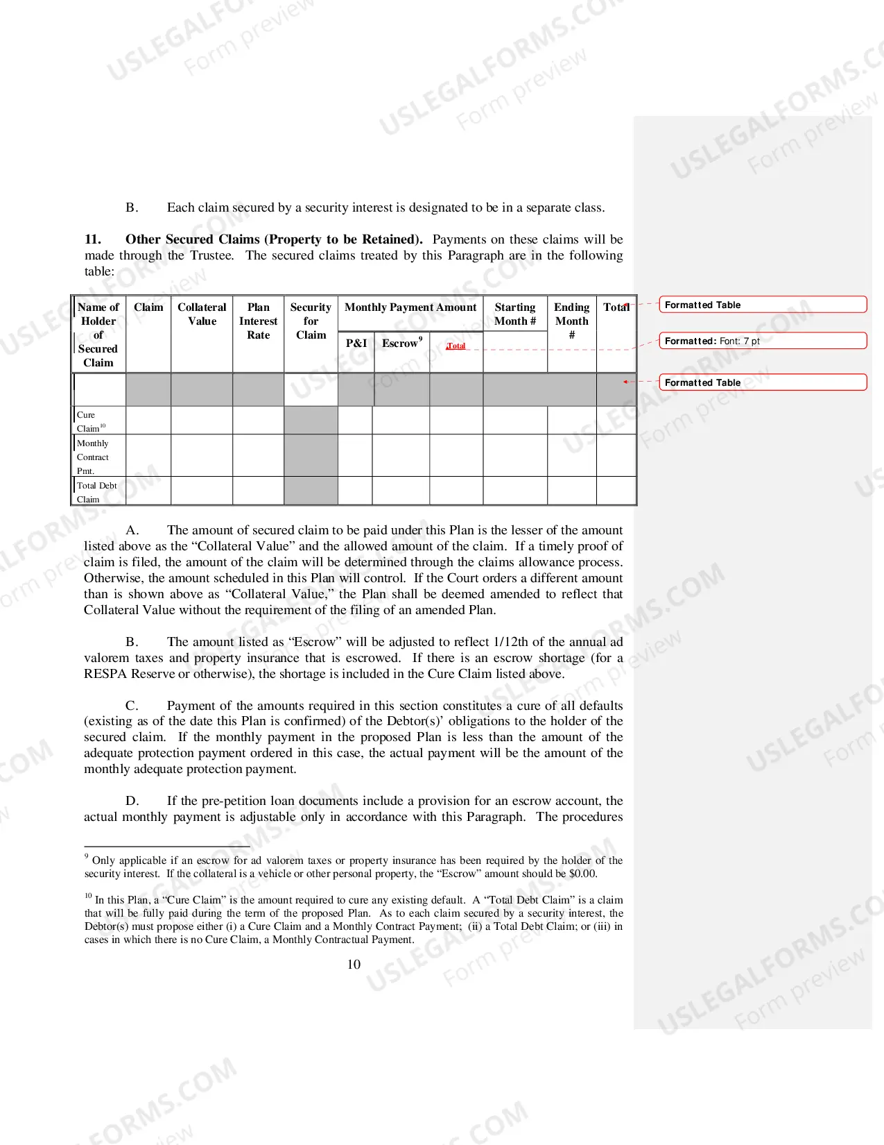 Preview Uniform Plan And Motion For Valuation of Collateral (Chapter 13)
