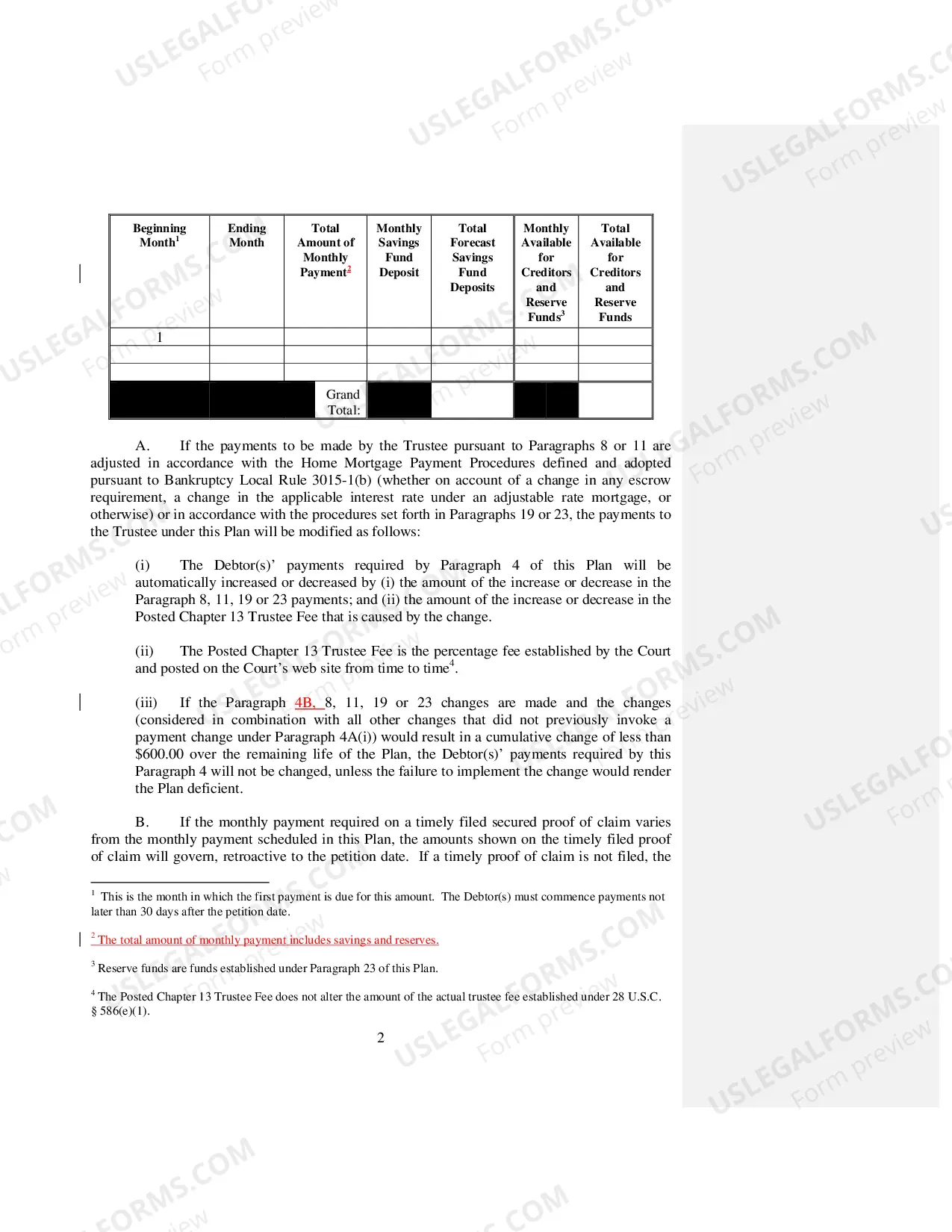 Preview Uniform Plan And Motion For Valuation of Collateral (Chapter 13)
