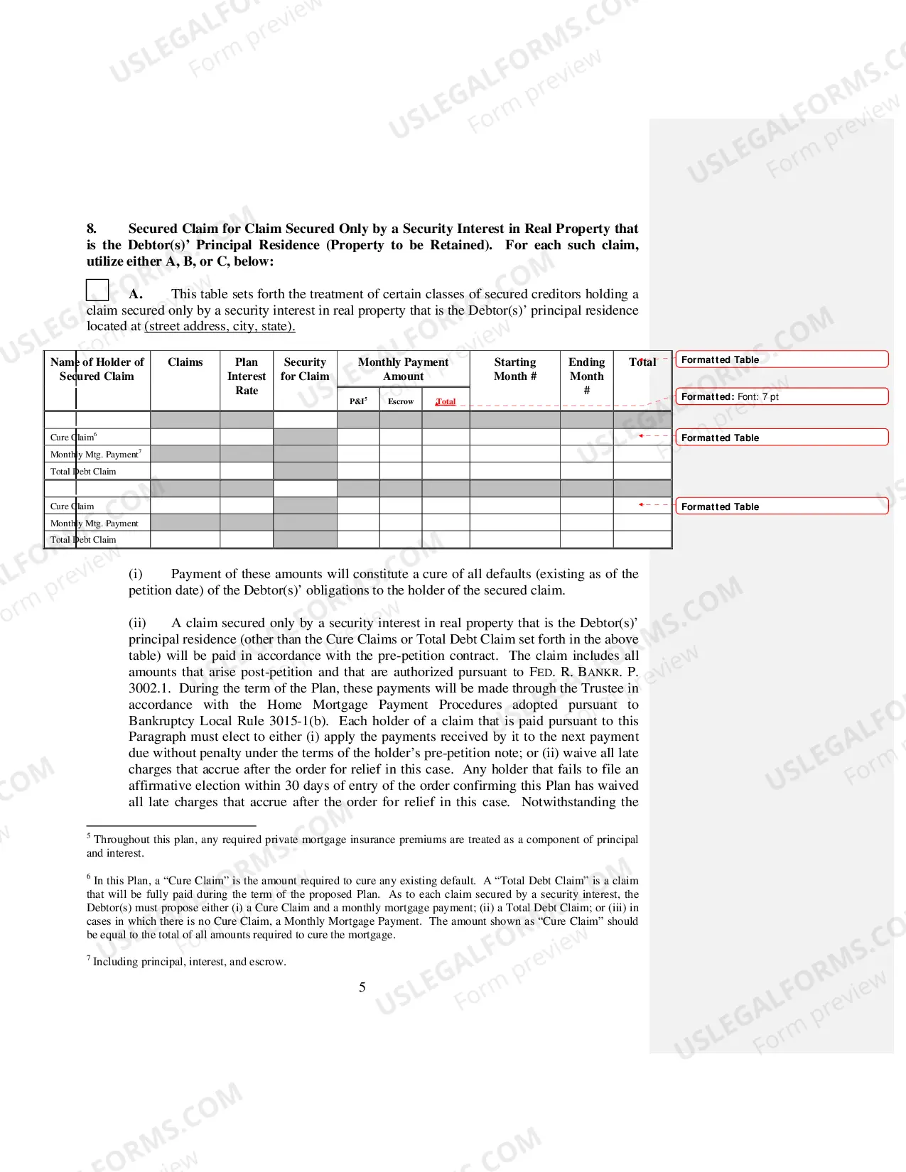 Preview Uniform Plan And Motion For Valuation of Collateral (Chapter 13)