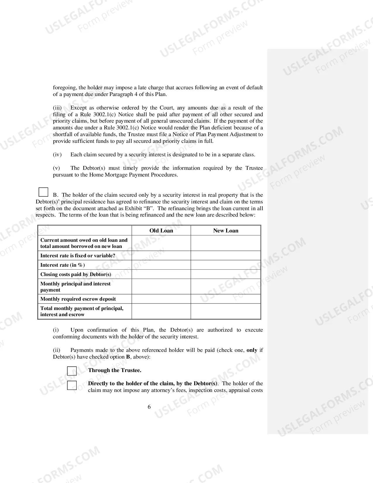 Preview Uniform Plan And Motion For Valuation of Collateral (Chapter 13)