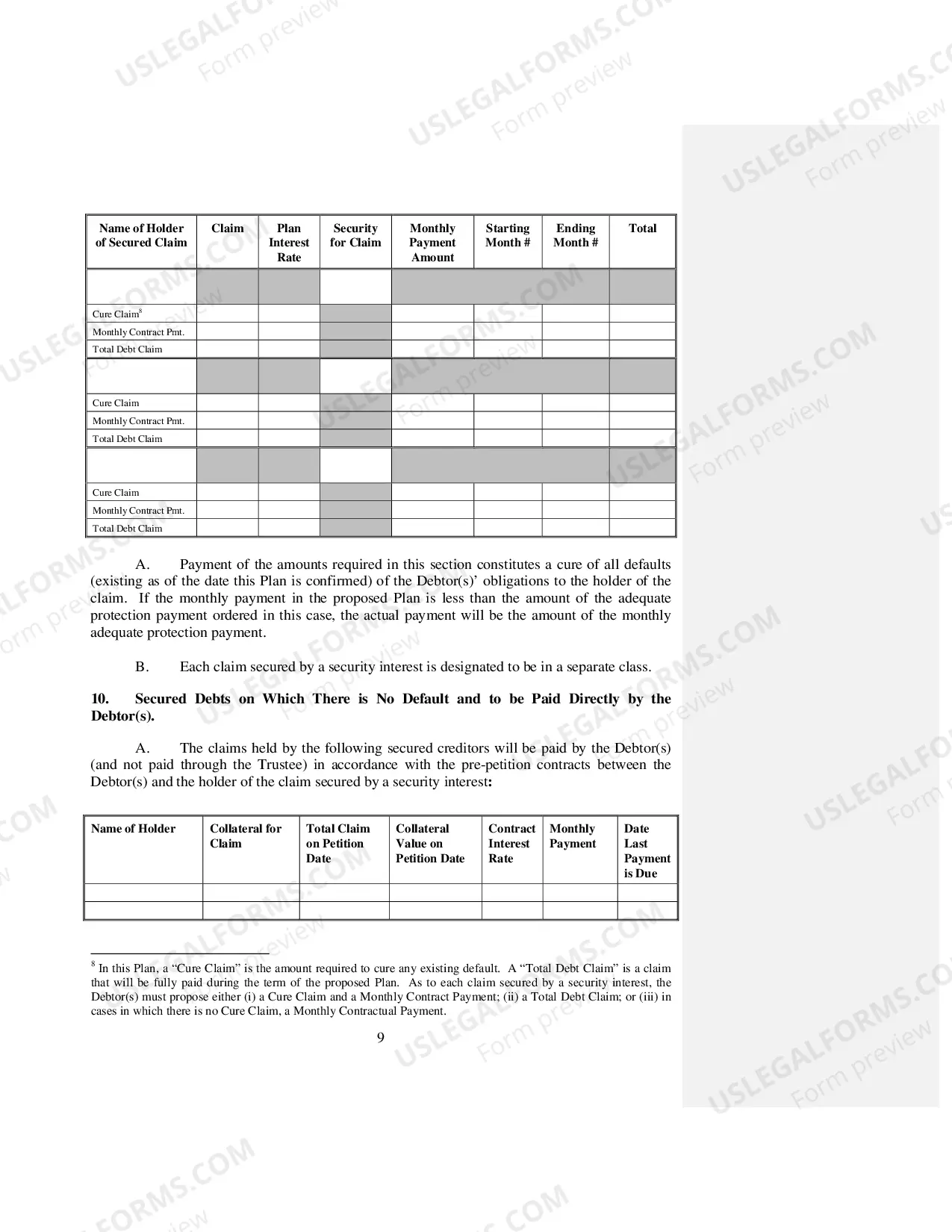 Preview Uniform Plan And Motion For Valuation of Collateral (Chapter 13)