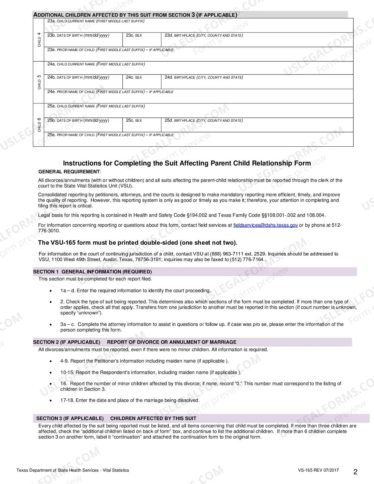 Preview Bureau of Vital Statistics Form