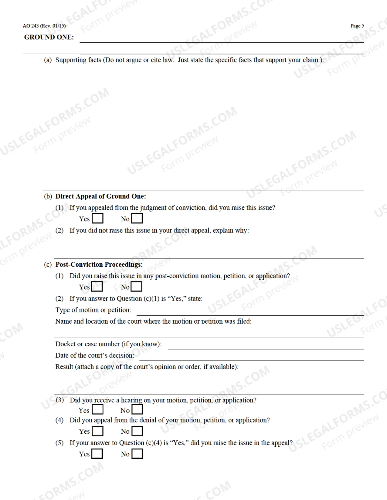 Preview Motion to Vacate Sentence Under 28 U.S.C. 2255