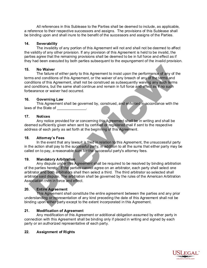 Equipment Sublease of Key Holder Agreement - Key Holder Agreement | US