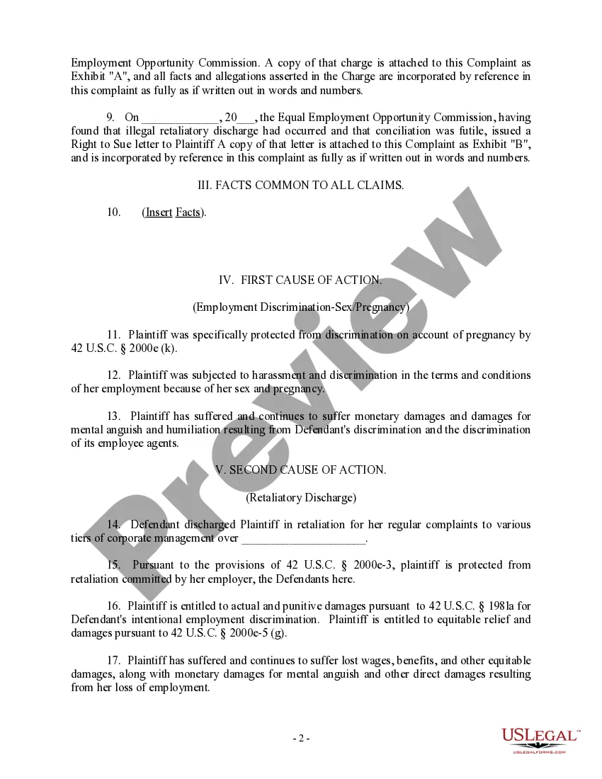 Get Complaint For Employment Discrimination Against Casino Preview Complaint For Employment Discrimination Against Casino