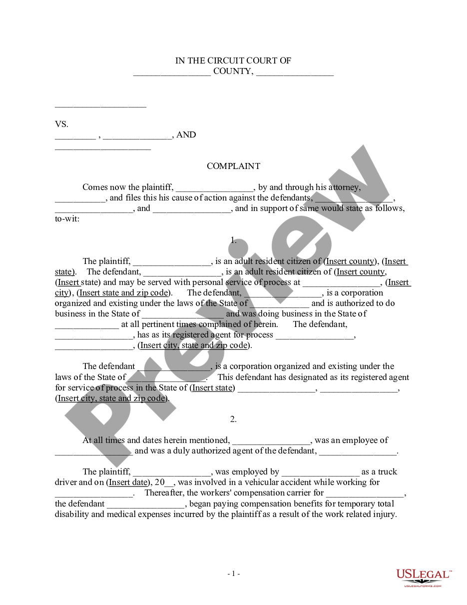 page 0 Complaint For Intentional Interference With Attorney-Client Relationship preview