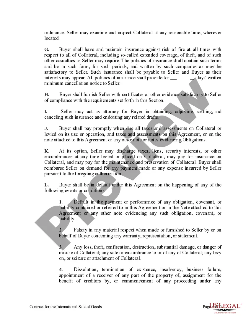 Get Contract for the International Sale of Goods with Purchase Money Security Interest Preview Contract for the International Sale of Goods with Purchase Money Security Interest