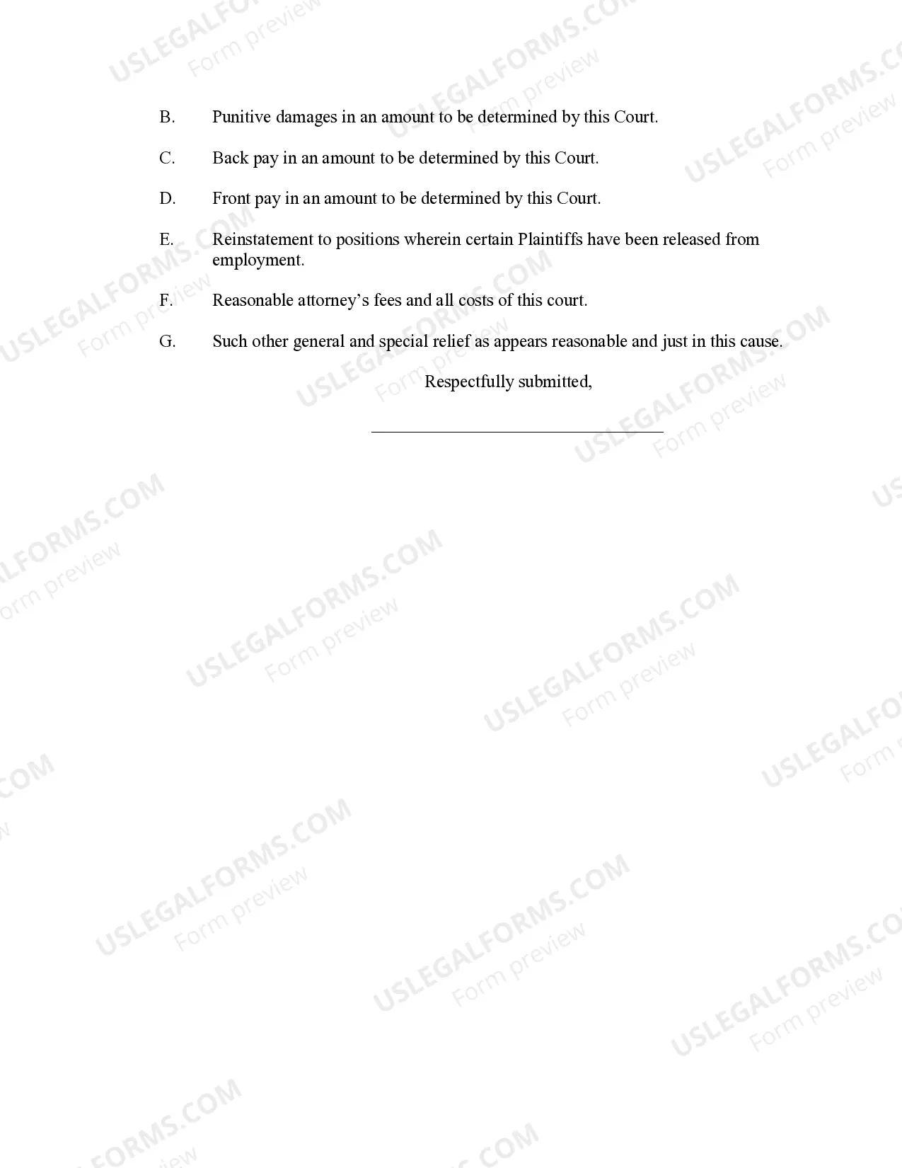 Preview Complaint regarding FLSA Equal Pay Act Title VII Civil Rights Act - Jury Trial Demand