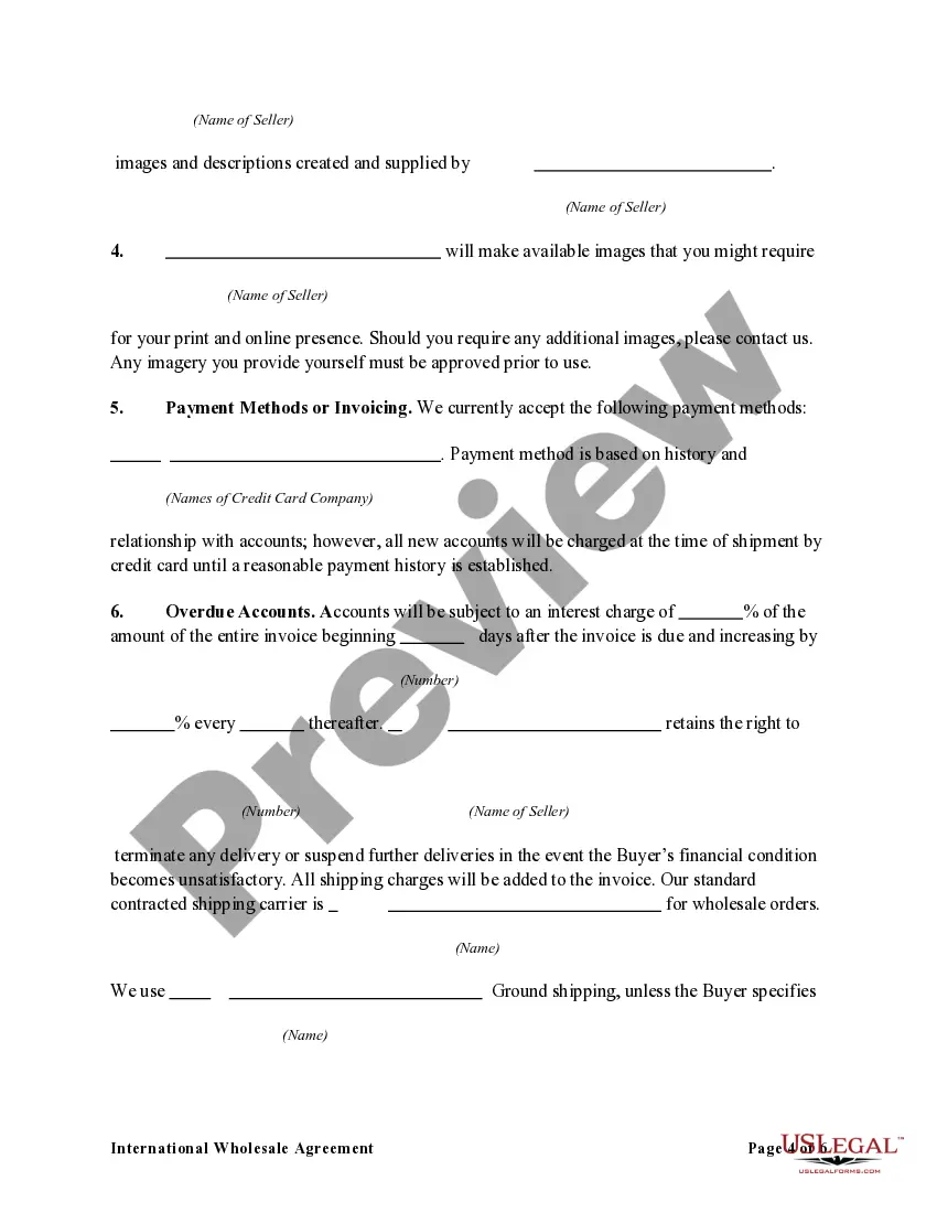 Get International Wholesale Agreement (Online Seller) Preview International Wholesale Agreement (Online Seller)