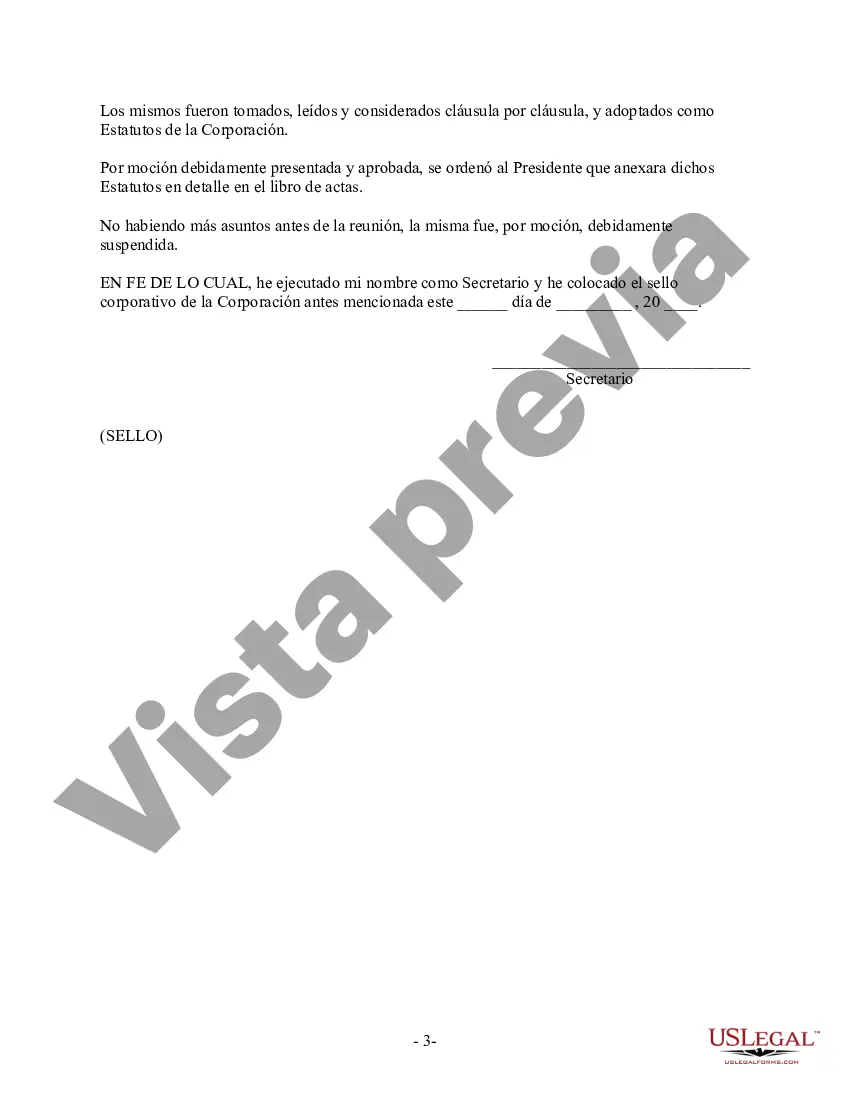 Preview Acta Primera Asamblea de Accionistas - Resoluciones Corporativas
