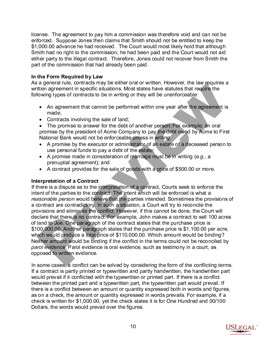 page 9 The Sports Law Handbook with US Legal Form Links preview