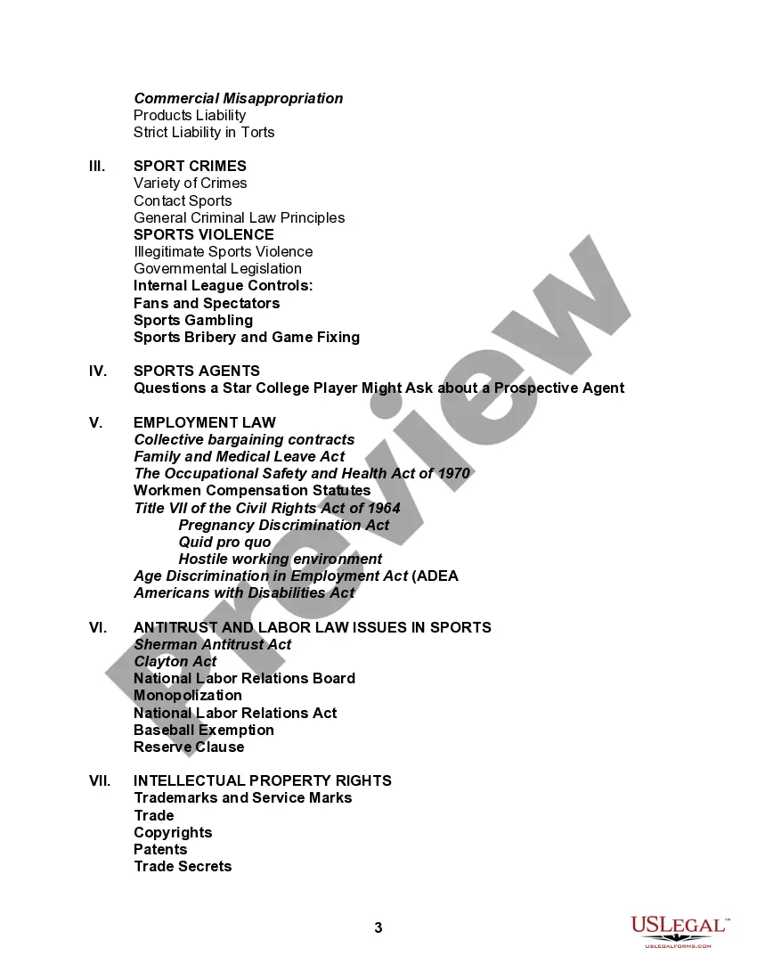 Get The Sports Law Handbook with US Legal Form Links Preview The Sports Law Handbook with US Legal Form Links