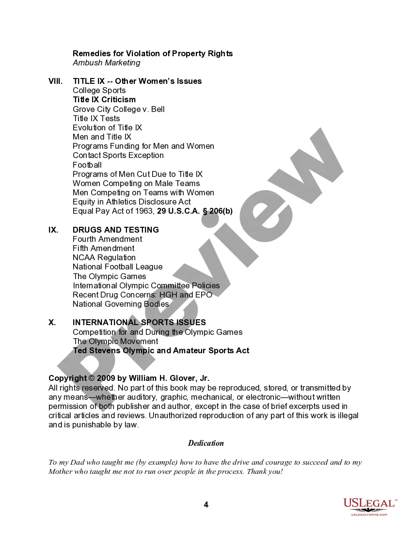 Get The Sports Law Handbook with US Legal Form Links Preview The Sports Law Handbook with US Legal Form Links