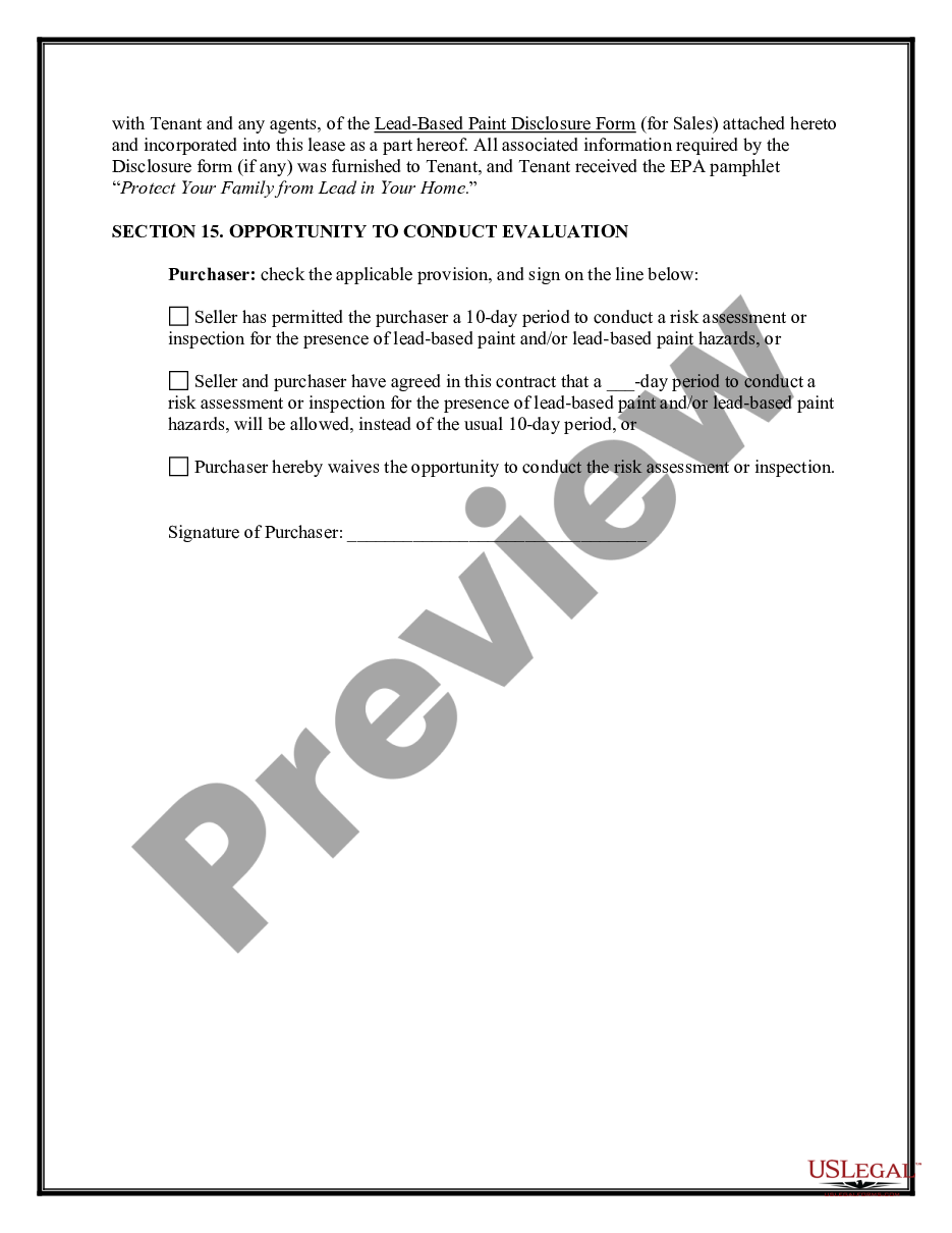 page 6 Contract for the Lease and Mandatory Purchase of Real Estate - Specific performance clause preview