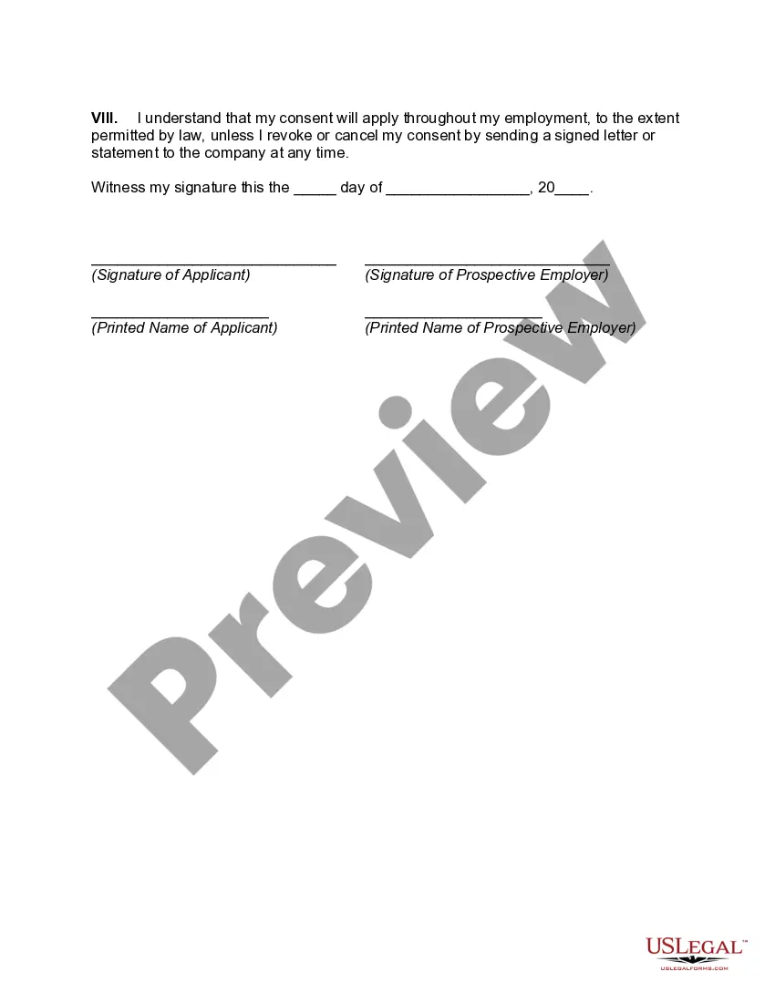Get Disclosure and Consent for a Consumer Investigative Report and Release Authorization Preview Disclosure and Consent for a Consumer Investigative Report and Release Authorization