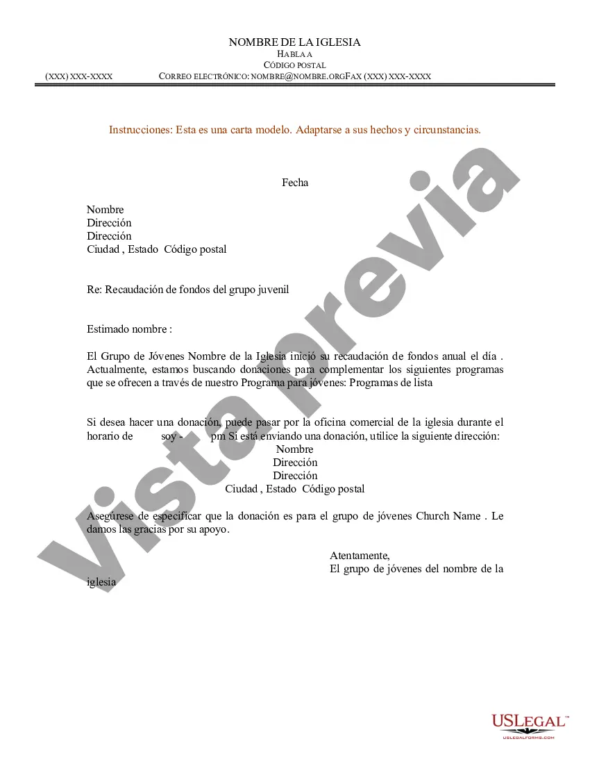 Preview Ejemplo de carta para recaudación de fondos de grupos juveniles