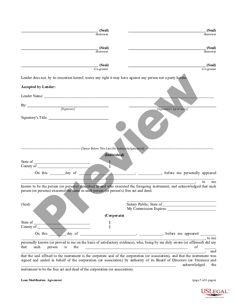 page 4 Change or Modification Agreement of Deed of Trust preview