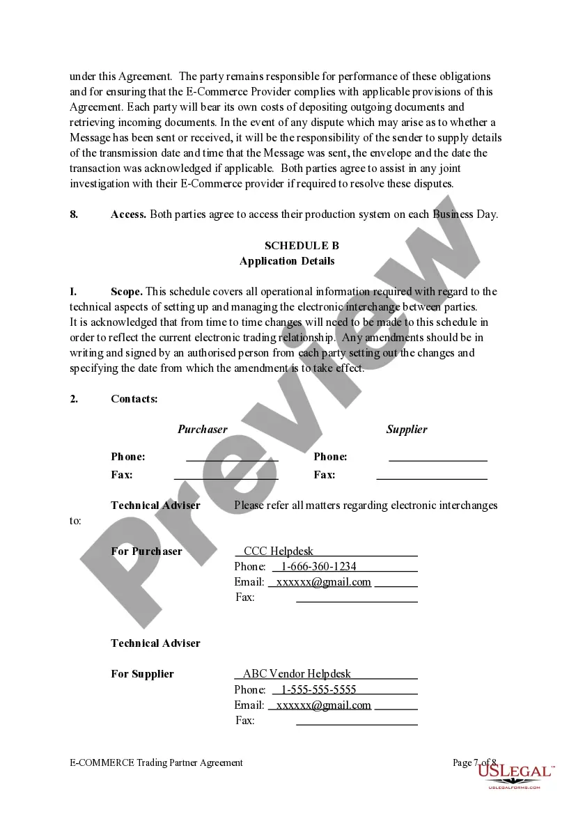 Get E-Commerce Trading Partner Agreement Preview E-Commerce Trading Partner Agreement