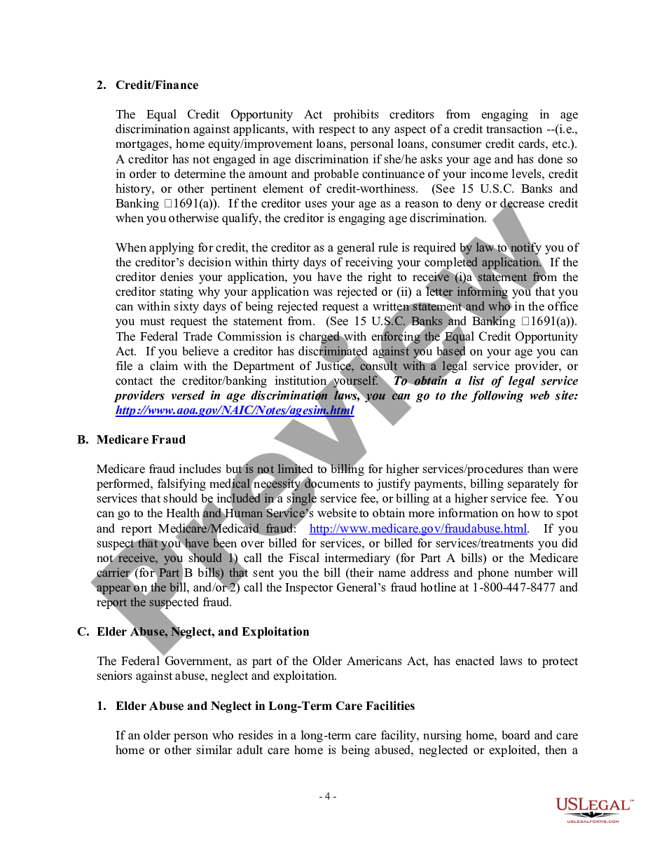 page 5 USLF Multistate Elder and Retirement Law Handbook - Guide preview