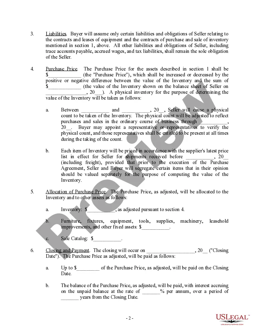 Get Letter regarding sale of assets - Asset Purchase Transaction Preview Letter regarding sale of assets - Asset Purchase Transaction