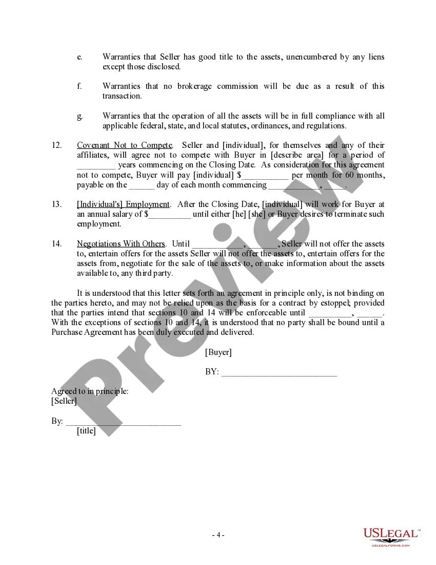 Get Letter regarding sale of assets - Asset Purchase Transaction Preview Letter regarding sale of assets - Asset Purchase Transaction