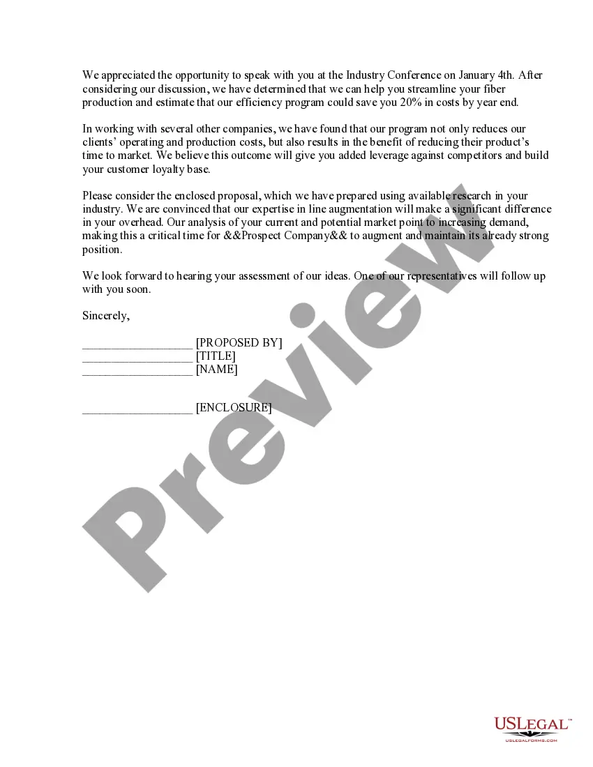 Preview Cover Letter