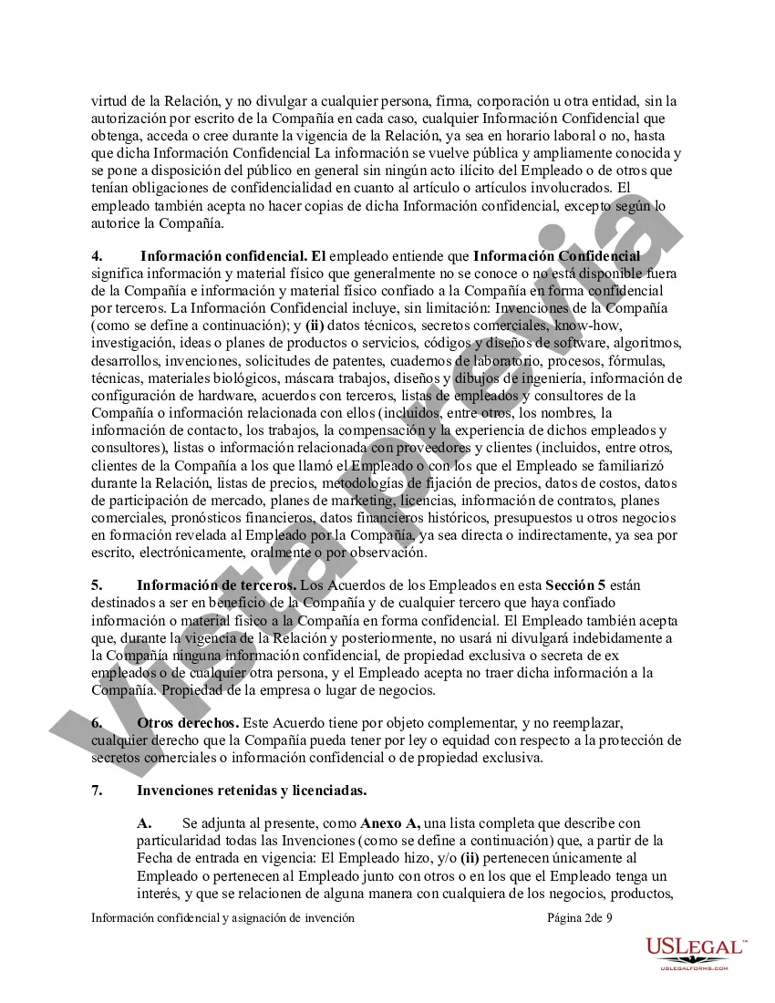 Preview Información Confidencial y Cesión de Invenciones