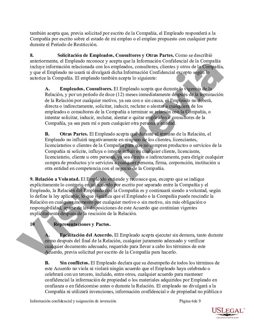 Preview Información Confidencial y Cesión de Invenciones