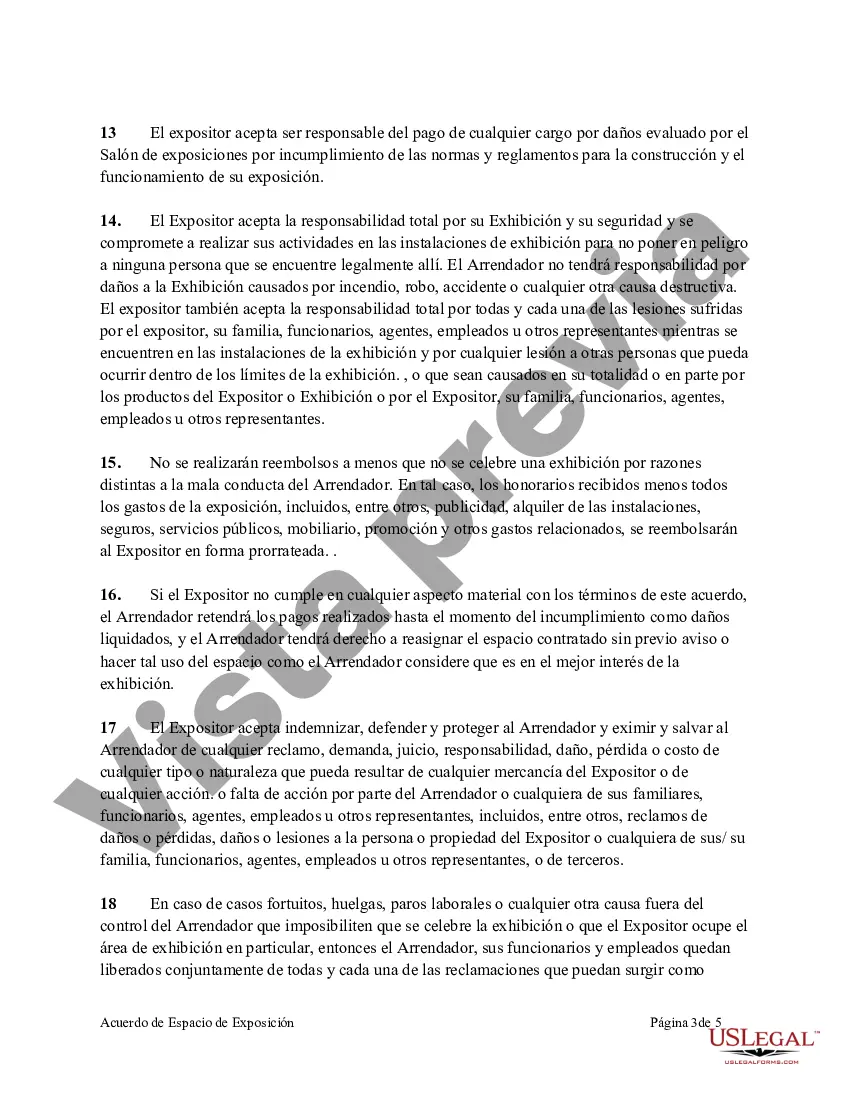 Preview Acuerdo de espacio de exhibición