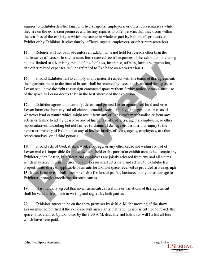 Get Exhibition Space Agreement Preview Exhibition Space Agreement