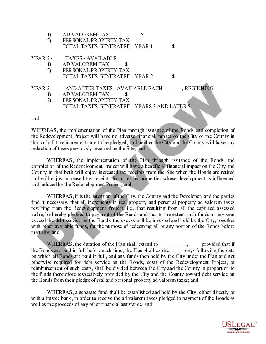 Get Redevelopment and Tax Increment Financing Plan and Interlocal Agreement to Implement Plan Preview Redevelopment and Tax Increment Financing Plan and Interlocal Agreement to Implement Plan