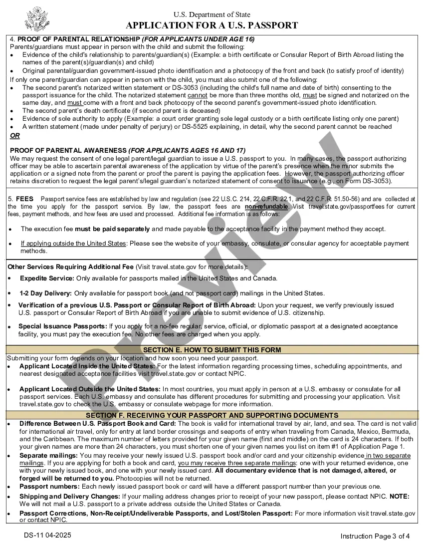 Get Passport Application Preview Passport Application