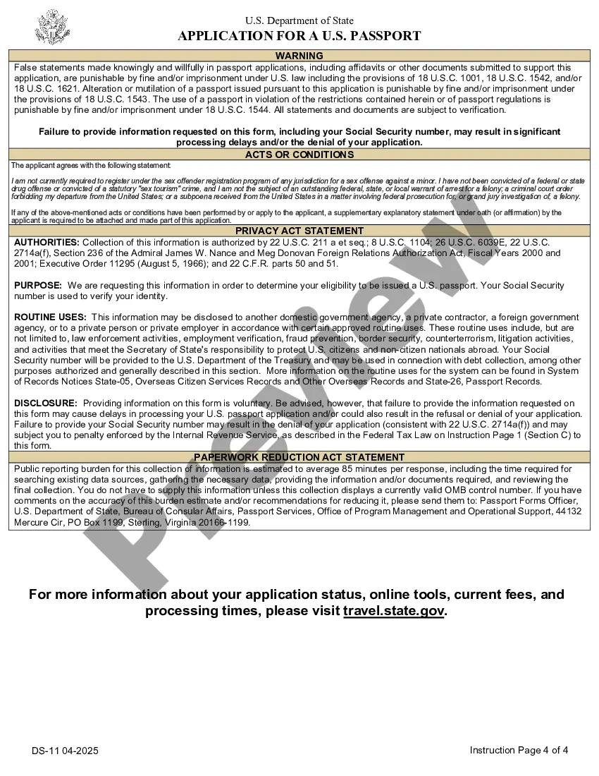 Get Passport Application Preview Passport Application