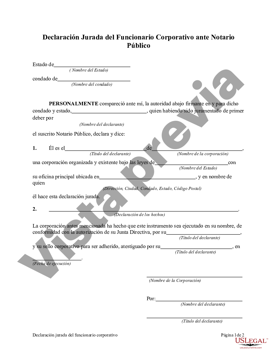 Declaracion Jurada Florida Form Printable Printable Forms Free Online 2083