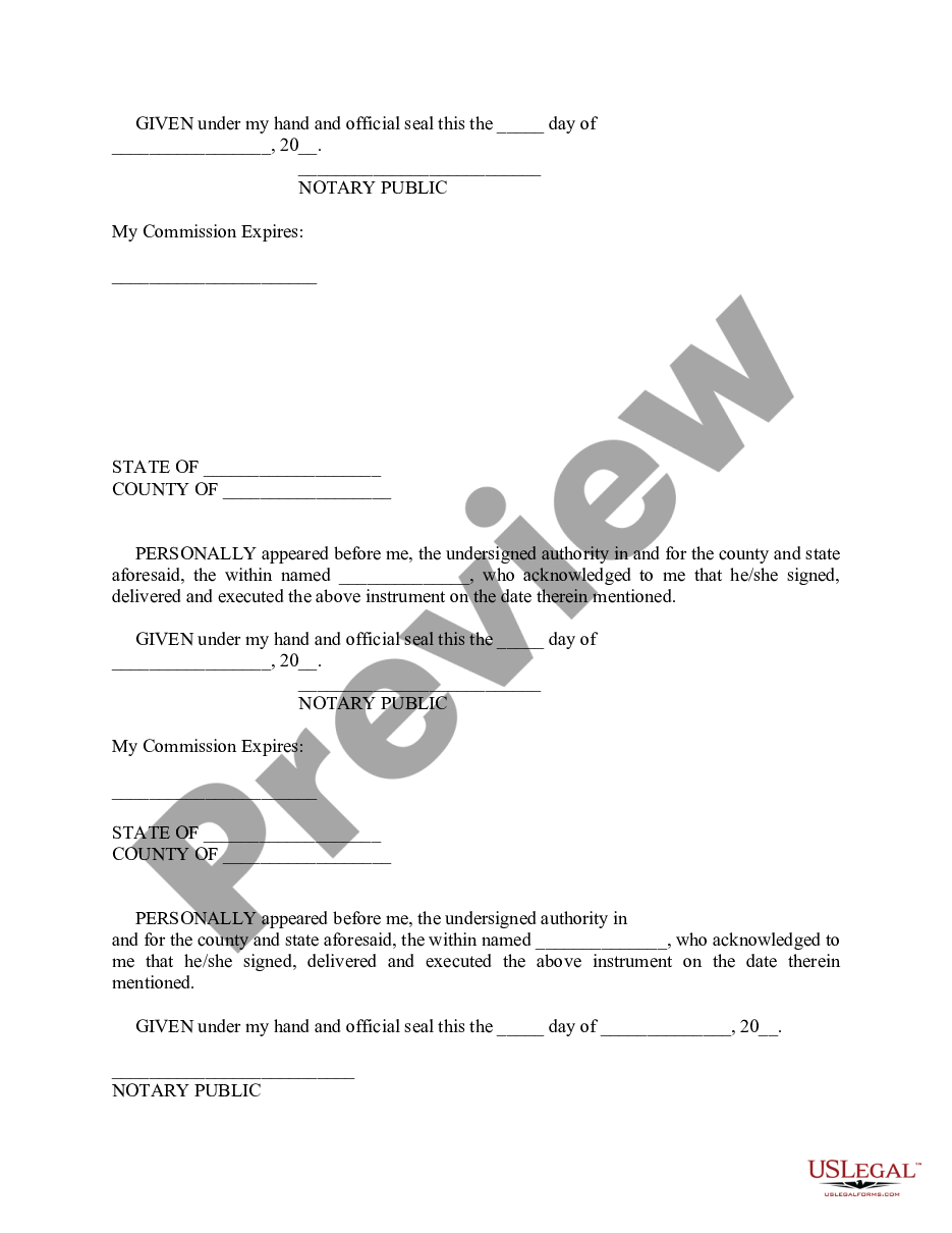 page 4 Agreement for the Partition and Division of Real Property preview