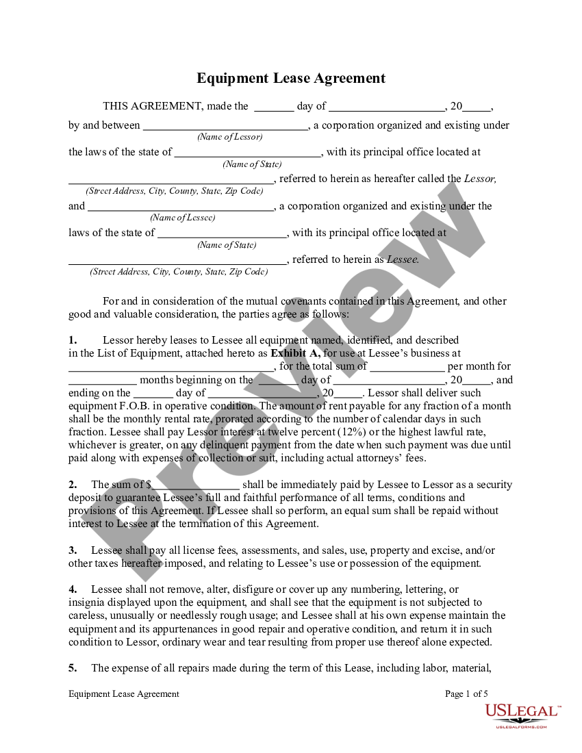 computer lease agreement template