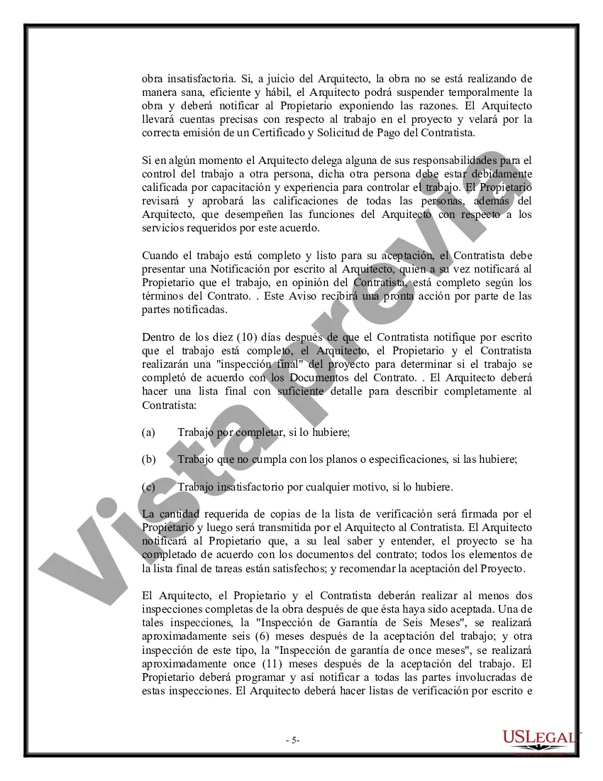 Preview Contrato de Arquitecto para Diseño