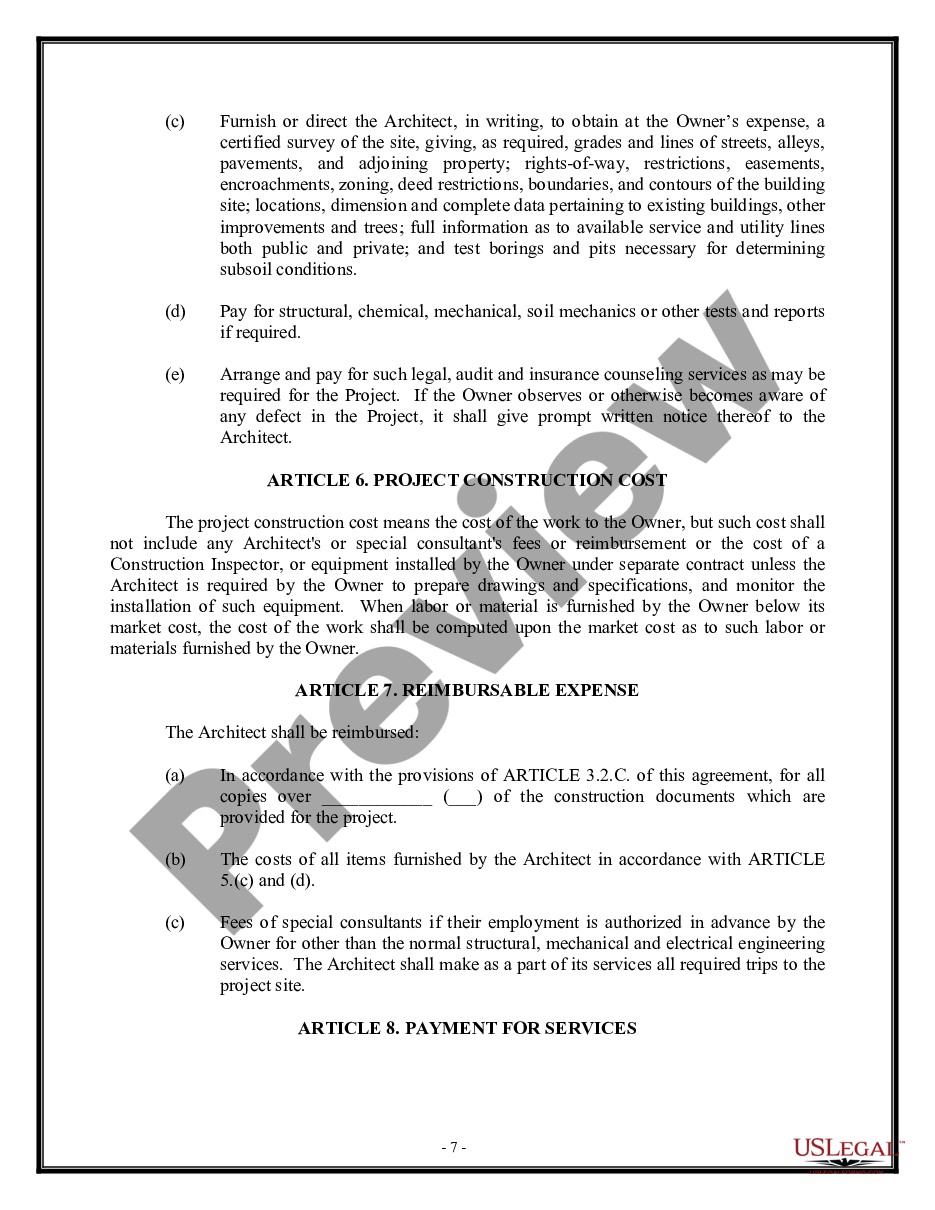page 6 Architect Contract for Design preview